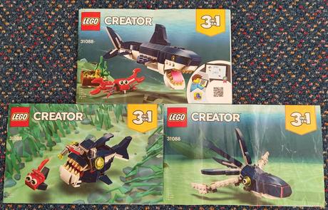 Lego creator + nexo knights - mix, ceny v textu., 