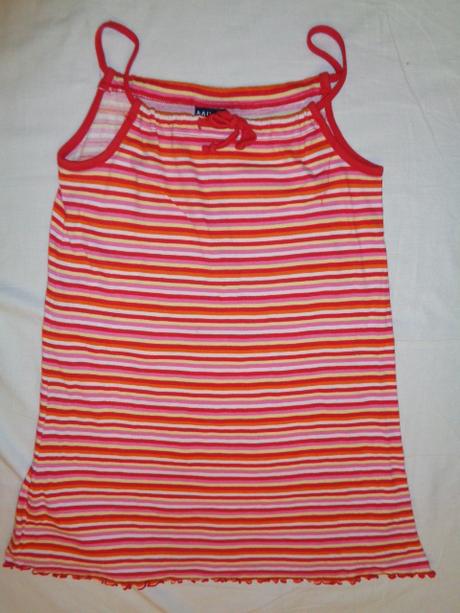 Pruhované bavlněné šaty, mills baby,140