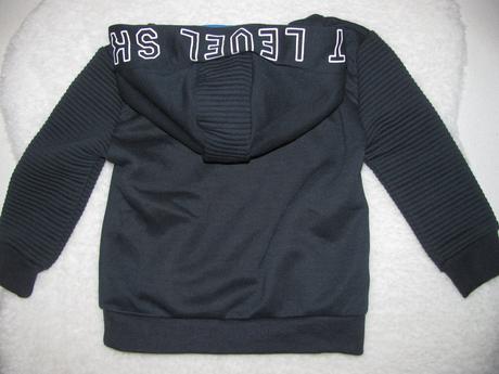 Tmavě modrá mikina s kapucí s nápisy, primark,92