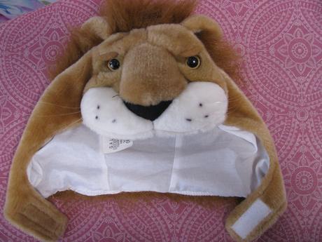 Kostým na karneval-krásná plyšová hlava lva, 