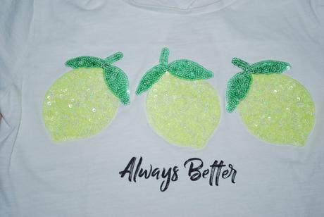 2x triko tričko třpytivé, c&a,128