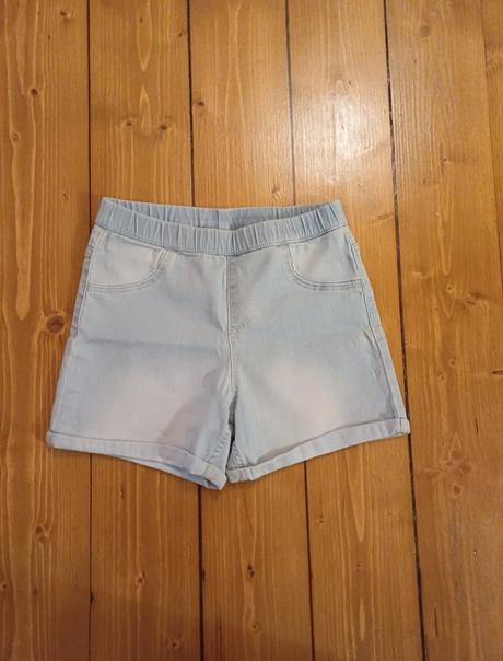 Dívčí džegínové kraťasy, h&m,140