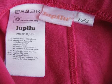 Růžové elastické legíny s tylovou sukní, lupilu,92