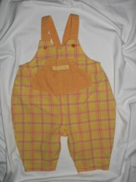 Krásný komplet laclových kalhot a oranž trička, marks & spencer,68