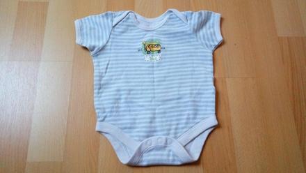 Bodýčko proužkované pro chlapce, vel. 3-6 měs. , tesco,68