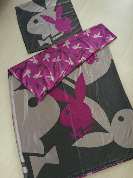 Licenční saténové povlečení playboy + polštář, 