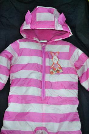 Kvalitní  zimní kombinéza,74-80,s fleece, disney,74 / 80