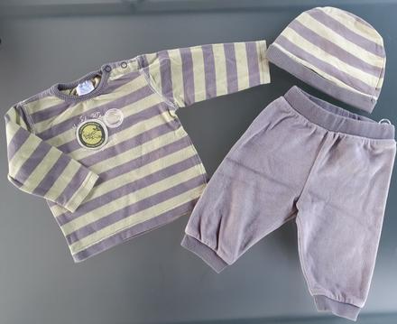 Mikina s tepláčky a čepičkou - vel.62, baby,62