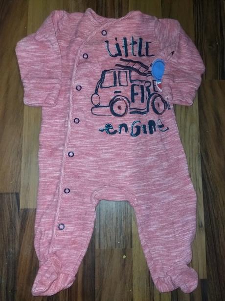 Zavinovací overal růžový s autem 68 next, next,68