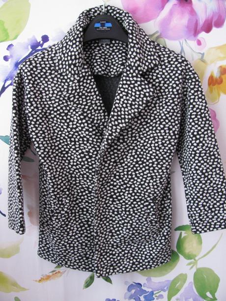 Černobílé přechodní sáčko, kabátek next, next,122