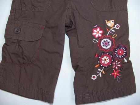 J664 podšité plátěné kalhoty vel. 62, mothercare,62