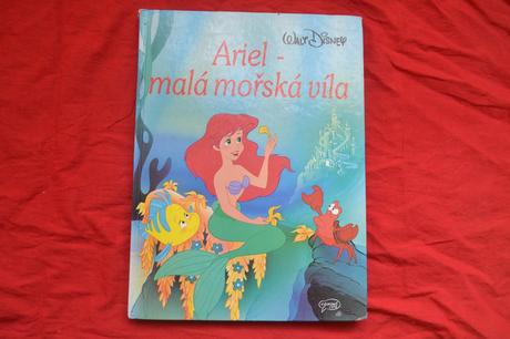 Retro kniha disney - ariel - malá mořská víla,
