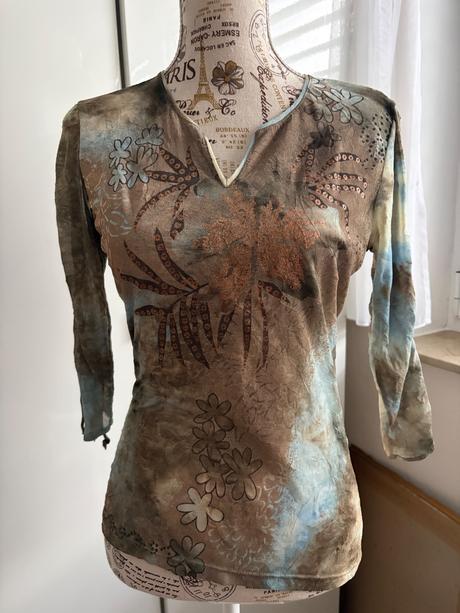 Tchibo kozeny kabat khaki + svetr a bluza, tchibo,34