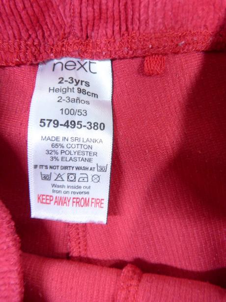 Teplejší legíny vel. 98, next,98