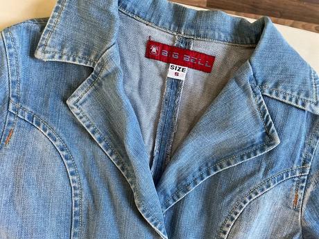 Džínová bunda/sako, vel s spíše xs, big bell, xs