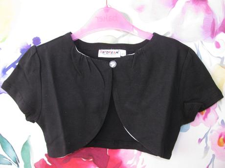 Černé bavlněné bolerko, 110