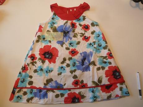 Plátěné šaty s podšívkou, 104