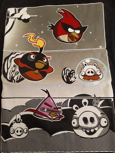 Černé tričko angry birds, next,134