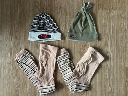 Chlapecké podzimní doplňky - čepice, punčochy, 116