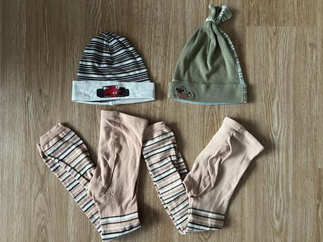 Chlapecké podzimní doplňky - čepice, punčochy, 116