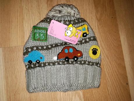 Zimní čepice s auty 1-3 roky, 86