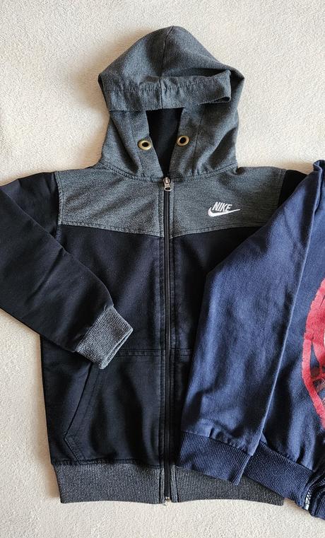 2x dětská mikina, mikinka, nike, spiderman,128/134, nike,128