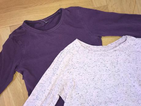 2x tričko dlouhý rukáv,134, c&a,134