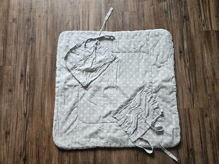 Šedá bílá puntíkovaná zavinovačka new baby 70x70 c, 