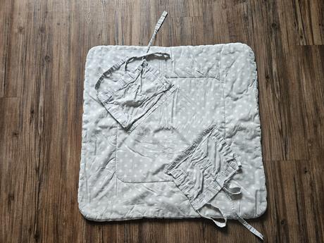 Šedá bílá puntíkovaná zavinovačka new baby 70x70 c, 