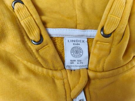 Žlutá mikina, lindex,122