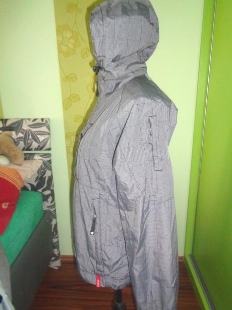 Černobílá kostičkovaná šusťáková bunda, s.a.m.,36