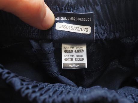 Sportovní šortky vel 80, umbro,80