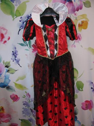 Kostým - šaty srdcová královna,