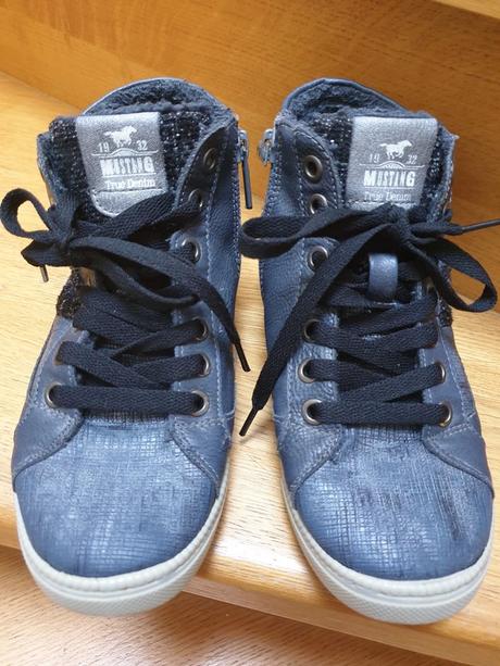 Dívčí vyteplene kotníkové boty, mustang,33