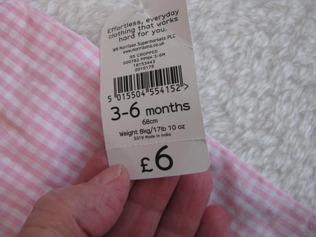 Plátěná propínací halenka 3-6 měs., nutmeg,68