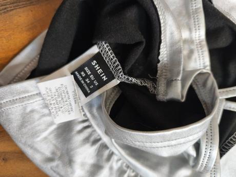 Stříbrný komplet set calzedonia + shein xxs/xs, calzedonia,158