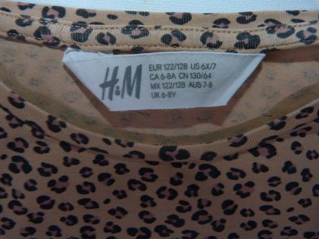 Bavlněné tričko vel. 122, h&m,122