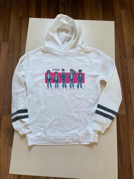 Bílá squid game mikina, vel s, s