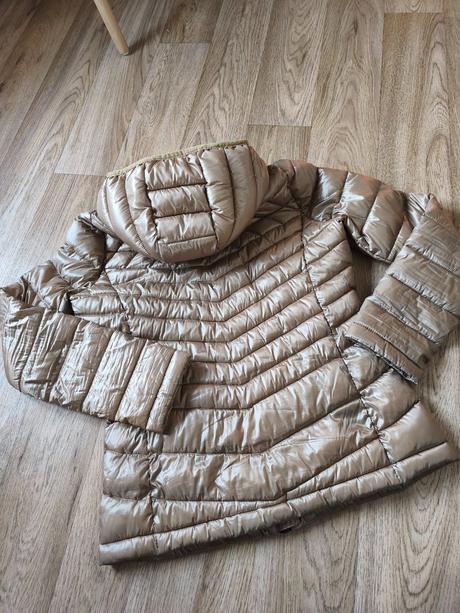 Bronzová béžová bunda calvin klein, calvin klein,s