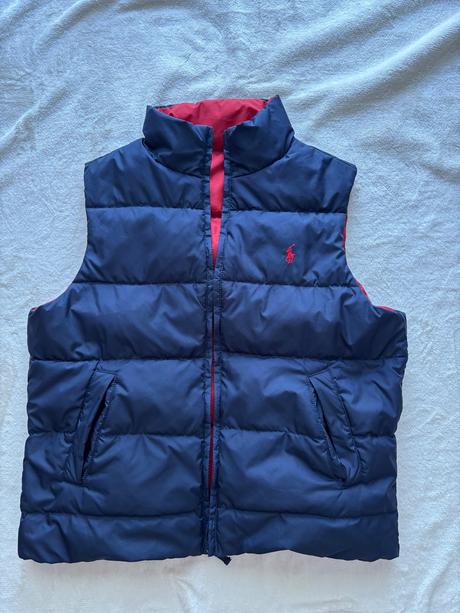 Vesta péřová oboustranná- v.vca 9/10 let, ralph lauren,140