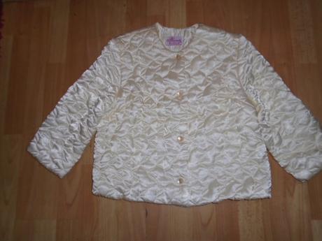 Kabát kabátek bolerko vel 40/42 sváteční, 40 / 42