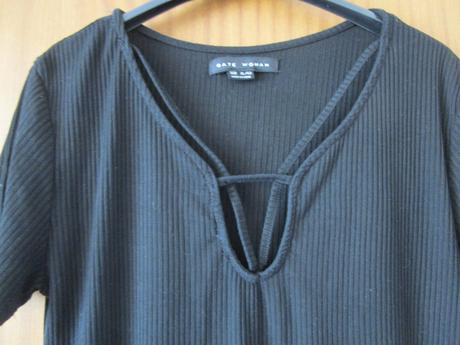 Pěkné černé elast. tričko, vel. xl, zn. gate, gate,xl