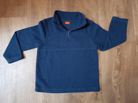 2x tmavě modré fleecové mikiny, vel.98 (2-3 roky), f&f,98
