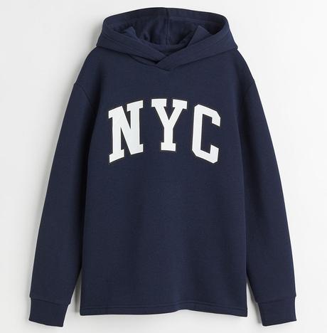 Mikina h&m new york s kapucí vel. 158/164, h&m,158 / 164