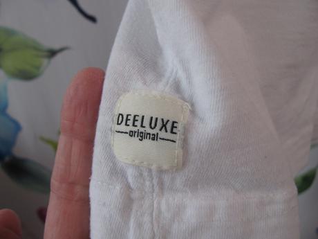 Bavlněné bílé tričko s frajerským obrázkem deeluxe, 140