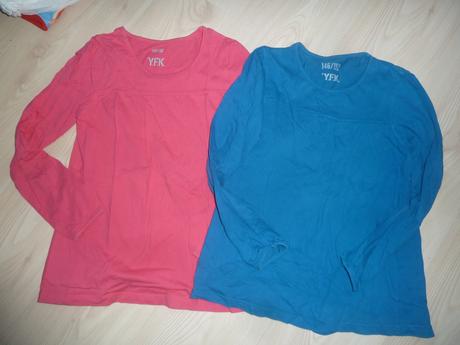 Basic, jednobarevná trika, dlouhý rukáv, kik,146