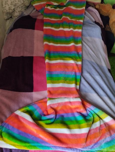 Plyšový pytel ocas mořské panny, 