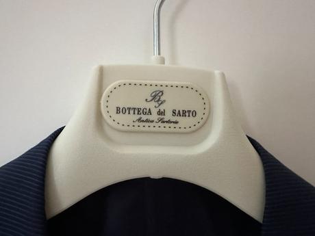 Pánský vlněný modrý oblek bottega del sarto, v. 48, 48