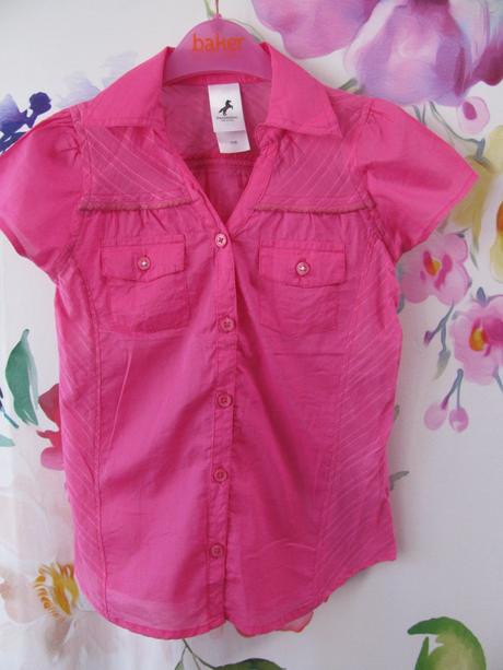 Dívčí letní plátěná halenka, c&a,116