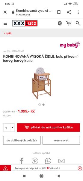 Kombinovaná židle. Jste spokojení?